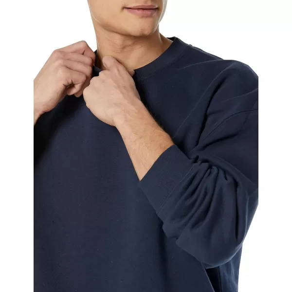 Amazon Essentials Mens OversizedFit Crewneck Sweatshirt Available in Big amp TallNavy