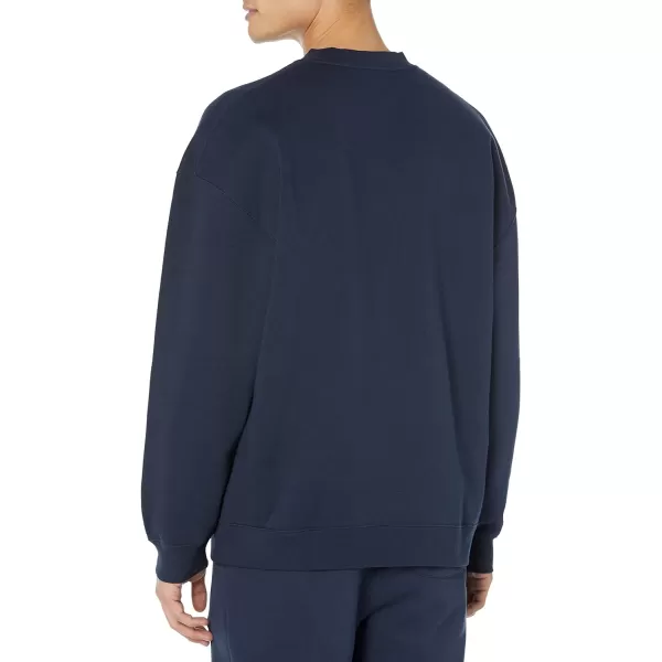 Amazon Essentials Mens OversizedFit Crewneck Sweatshirt Available in Big amp TallNavy