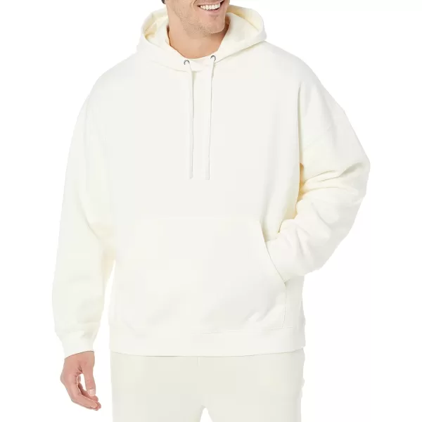 Amazon Essentials Mens OversizedFit Hoodie Available in Big amp TallEggshell White