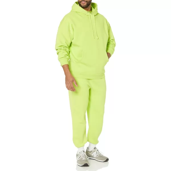 Amazon Essentials Mens OversizedFit Hoodie Available in Big amp TallLime Green