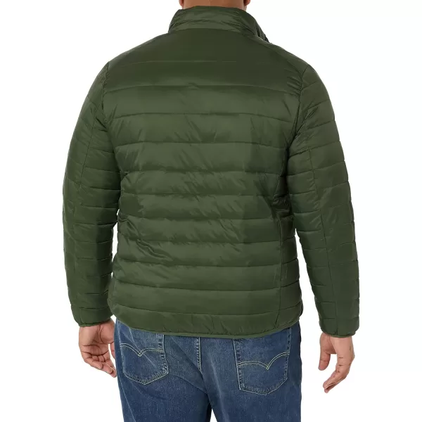 Amazon Essentials Mens Packable Lightweight WaterResistant Puffer Jacket Available in Big amp TallDark Green