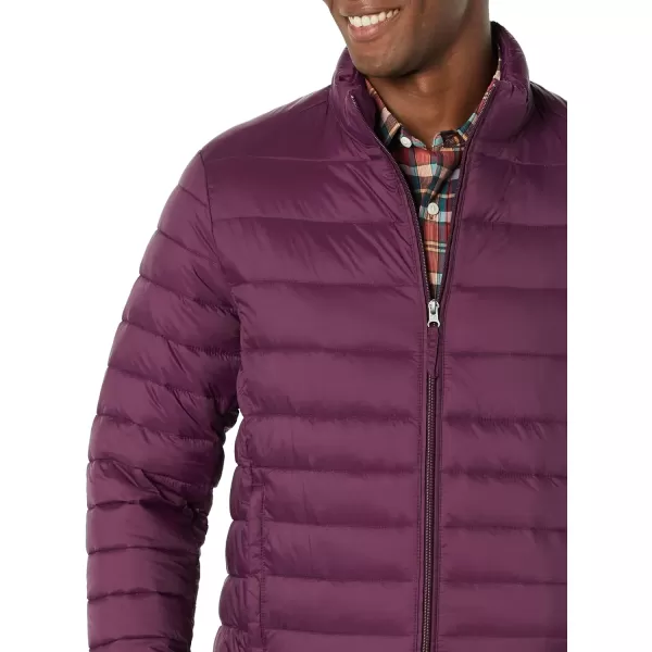 Amazon Essentials Mens Packable Lightweight WaterResistant Puffer Jacket Available in Big amp TallDark Purple