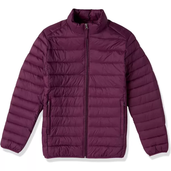 Amazon Essentials Mens Packable Lightweight WaterResistant Puffer Jacket Available in Big amp TallDark Purple