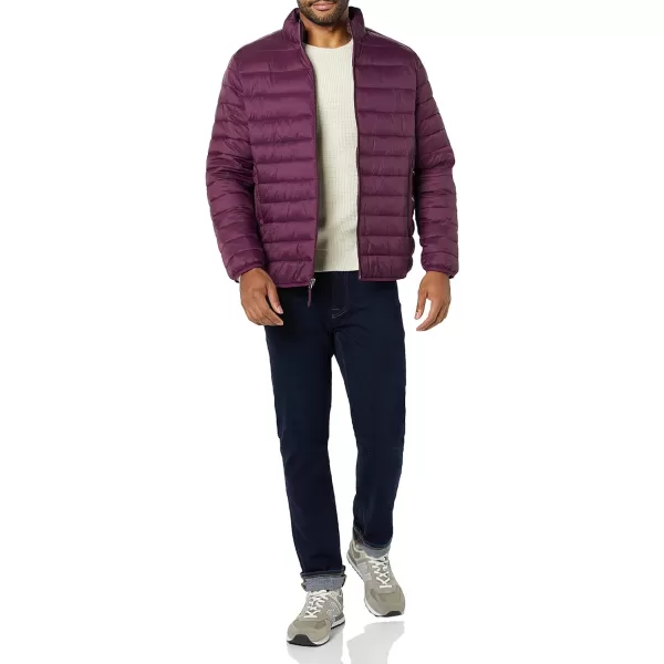 Amazon Essentials Mens Packable Lightweight WaterResistant Puffer Jacket Available in Big amp TallDark Purple