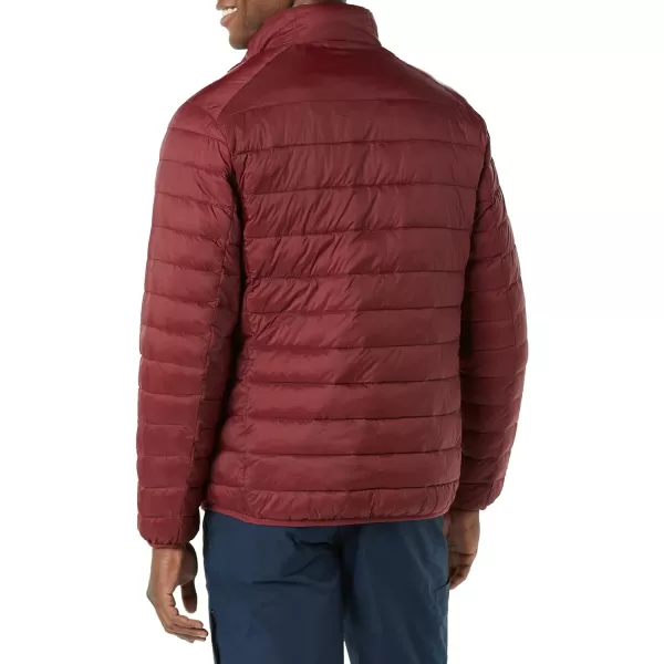 Amazon Essentials Mens Packable Lightweight WaterResistant Puffer Jacket Available in Big amp TallDark Red