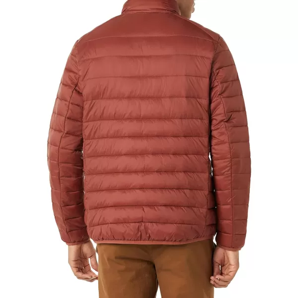 Amazon Essentials Mens Packable Lightweight WaterResistant Puffer Jacket Available in Big amp TallEarth Red