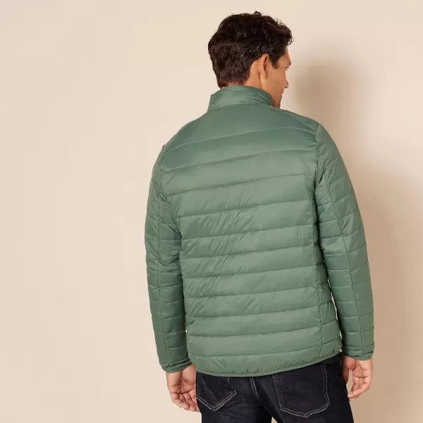 Amazon Essentials Mens Packable Lightweight WaterResistant Puffer Jacket Available in Big amp TallGreen