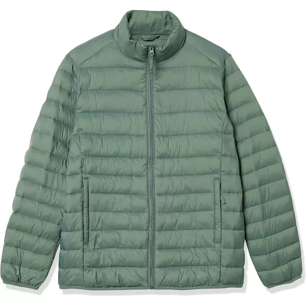 Amazon Essentials Mens Packable Lightweight WaterResistant Puffer Jacket Available in Big amp TallGreen