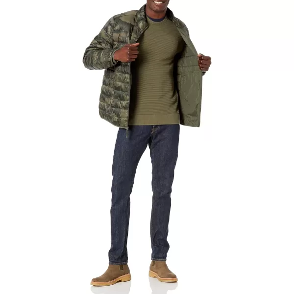 Amazon Essentials Mens Packable Lightweight WaterResistant Puffer Jacket Available in Big amp TallGreen Camo