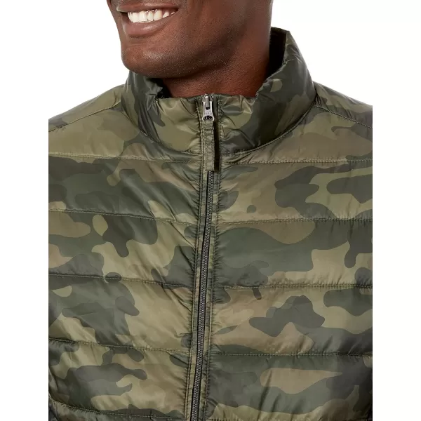 Amazon Essentials Mens Packable Lightweight WaterResistant Puffer Jacket Available in Big amp TallGreen Camo