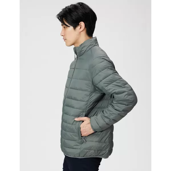 Amazon Essentials Mens Packable Lightweight WaterResistant Puffer Jacket Available in Big amp TallGrey