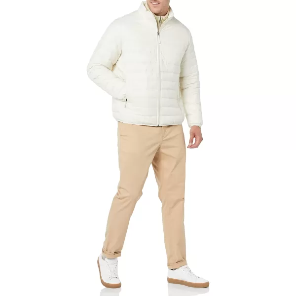 Amazon Essentials Mens Packable Lightweight WaterResistant Puffer Jacket Available in Big amp TallLight Beige