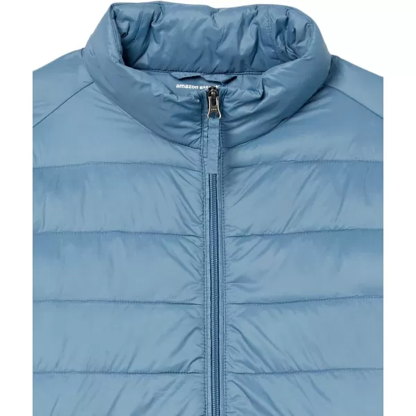 Amazon Essentials Mens Packable Lightweight WaterResistant Puffer Jacket Available in Big amp TallLight Blue