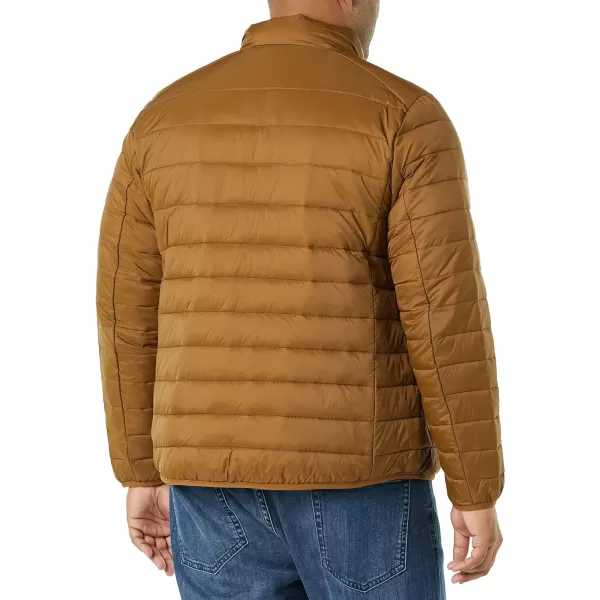 Amazon Essentials Mens Packable Lightweight WaterResistant Puffer Jacket Available in Big amp TallLight Brown