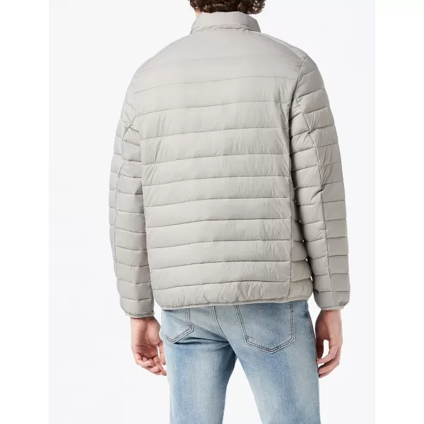 Amazon Essentials Mens Packable Lightweight WaterResistant Puffer Jacket Available in Big amp TallLight Grey