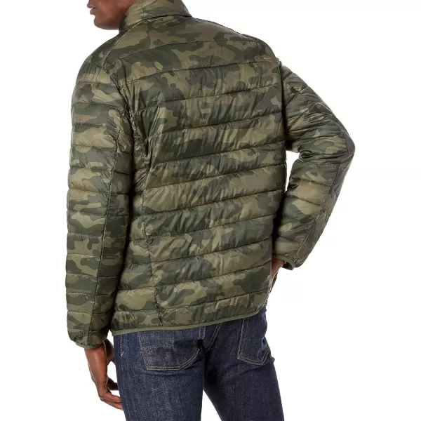 Amazon Essentials Mens Packable Lightweight WaterResistant Puffer Jacket Available in Big amp TallMilitary Green Camo