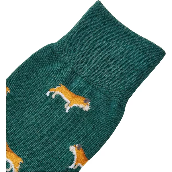 Amazon Essentials Mens Patterned Socks Previously Goodthreads 5 PairsMulti ColorDogs