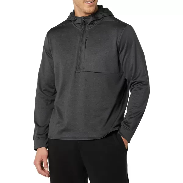 Amazon Essentials Mens Performance Ski Midlayer FullZip HoodieDark Grey