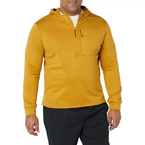 Amazon Essentials Mens Performance Ski Midlayer FullZip HoodieGold