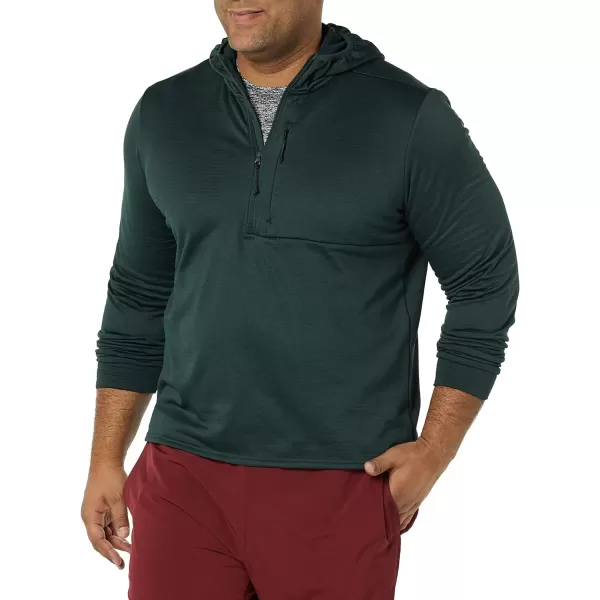 Amazon Essentials Mens Performance Ski Midlayer FullZip HoodieGreen