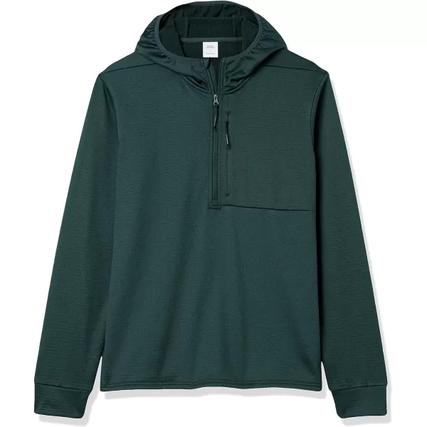 Amazon Essentials Mens Performance Ski Midlayer FullZip HoodieGreen