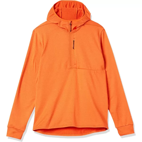 Amazon Essentials Mens Performance Ski Midlayer FullZip HoodieOrange