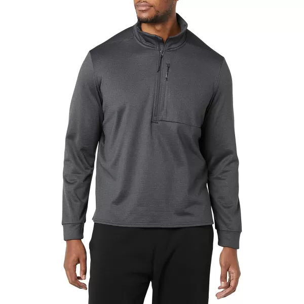 Amazon Essentials Mens Performance Ski Midlayer QuarterZipDark Grey