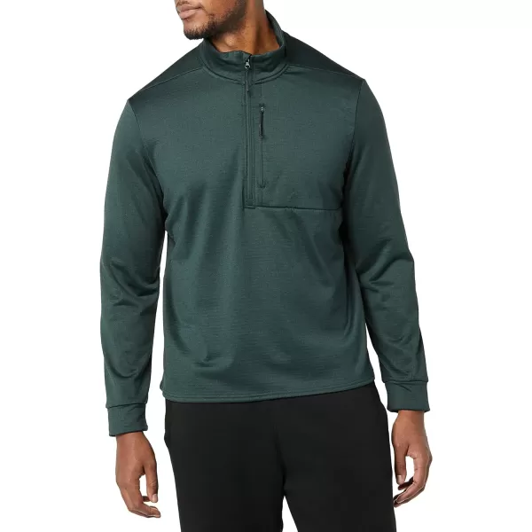 Amazon Essentials Mens Performance Ski Midlayer QuarterZipGreen