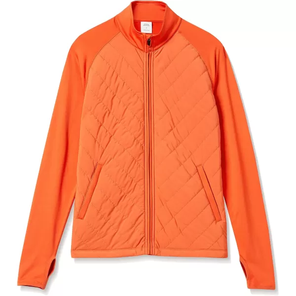 Amazon Essentials Mens Performance Stretch Quilted Active JacketOrange