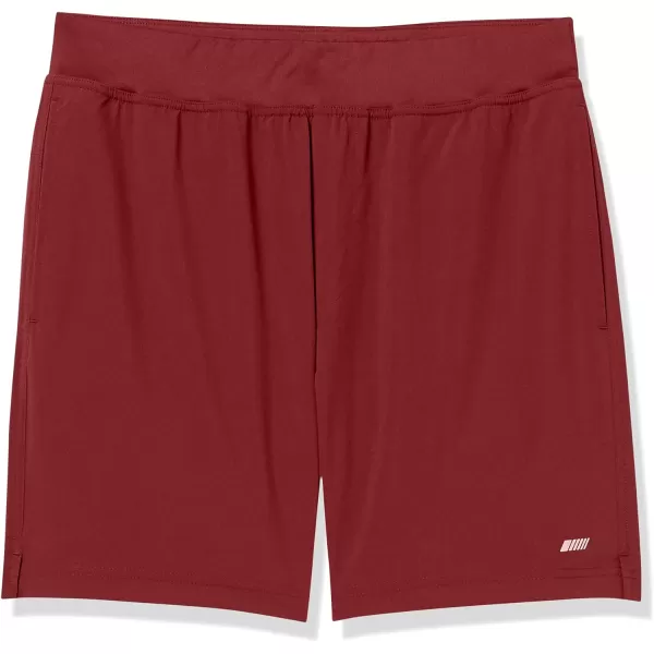 Amazon Essentials Mens Performance Stretch Woven 7 Training ShortBurgundy
