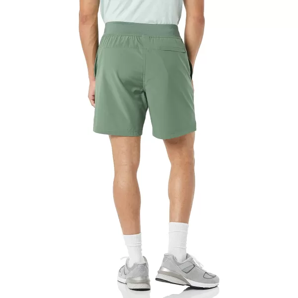 Amazon Essentials Mens Performance Stretch Woven 7 Training ShortSage Green