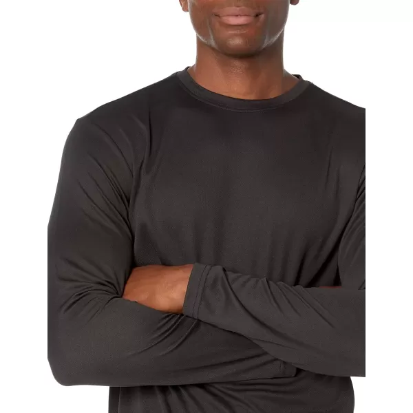 Amazon Essentials Mens Performance Tech LongSleeve TShirtBlack