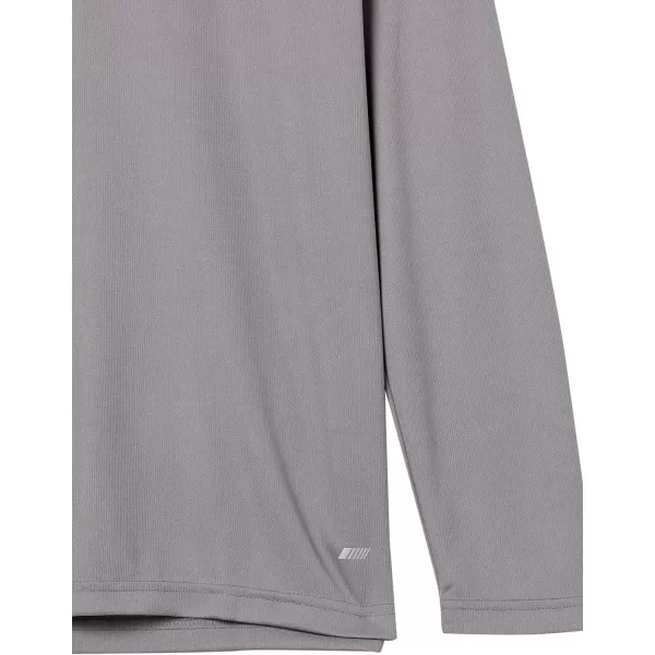 Amazon Essentials Mens Performance Tech LongSleeve TShirtMedium Grey