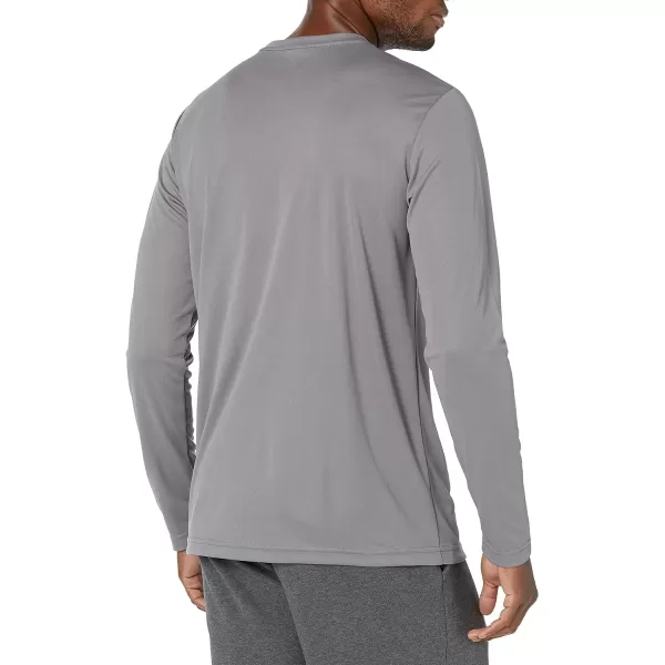 Amazon Essentials Mens Performance Tech LongSleeve TShirtMedium Grey