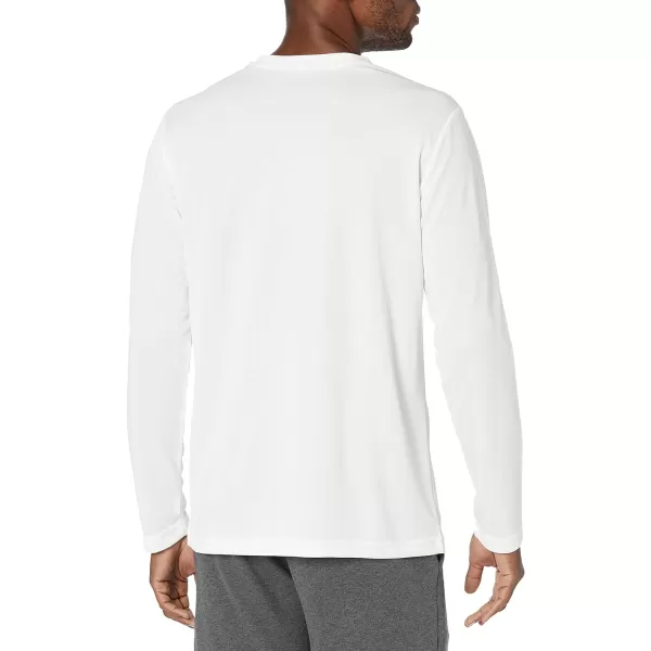 Amazon Essentials Mens Performance Tech LongSleeve TShirtWhite