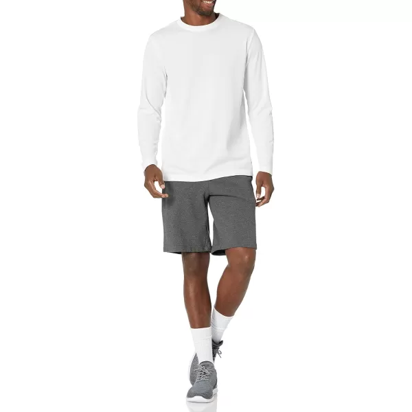 Amazon Essentials Mens Performance Tech LongSleeve TShirtWhite