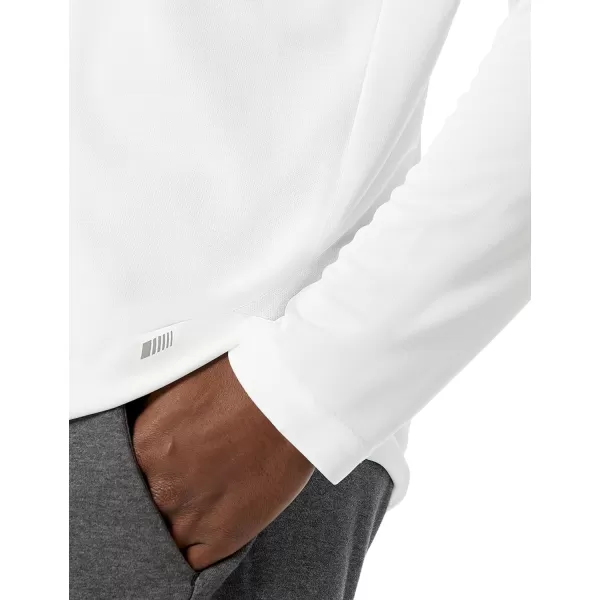 Amazon Essentials Mens Performance Tech LongSleeve TShirtWhite