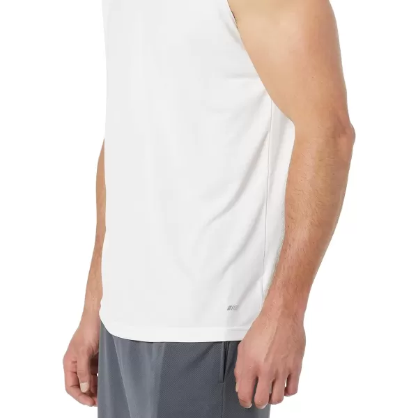 Amazon Essentials Mens Performance Tech Muscle Tank TShirt Pack of 2BurgundyWhite