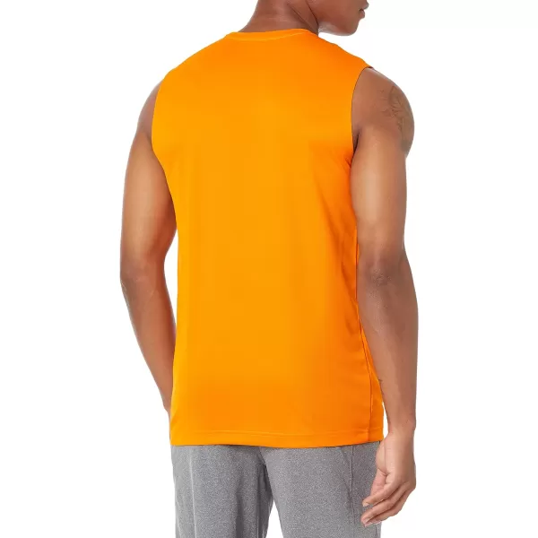 Amazon Essentials Mens Performance Tech Muscle Tank TShirt Pack of 2OrangeNavy