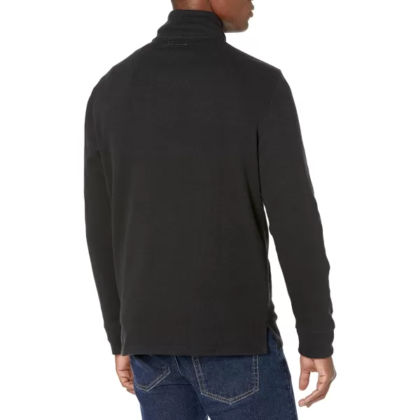 Amazon Essentials Mens QuarterZip French Rib SweaterBlack