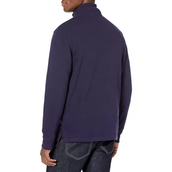 Amazon Essentials Mens QuarterZip French Rib SweaterNavy