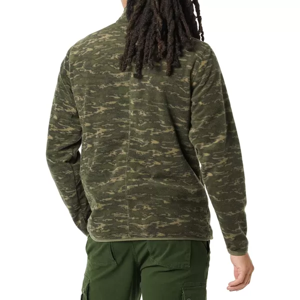 Amazon Essentials Mens QuarterZip Polar Fleece JacketPolyester Camo