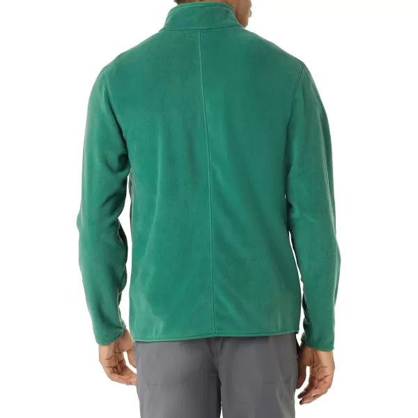 Amazon Essentials Mens QuarterZip Polar Fleece JacketPolyester Dark Green