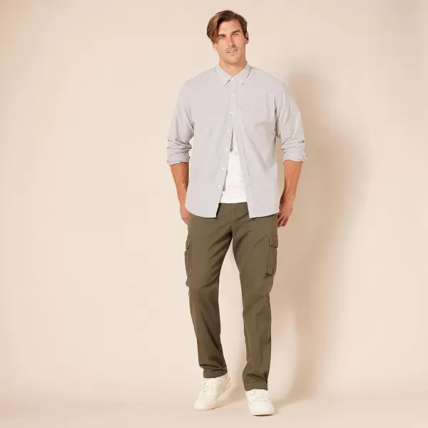 Amazon Essentials Mens RegularFit LongSleeve Oxford ShirtGrey