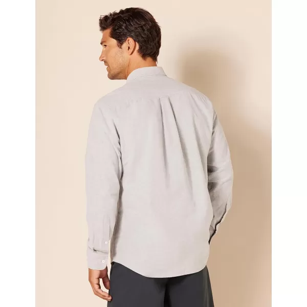 Amazon Essentials Mens RegularFit LongSleeve Oxford ShirtGrey
