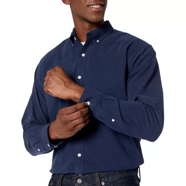 Amazon Essentials Mens RegularFit LongSleeve Oxford ShirtNavy