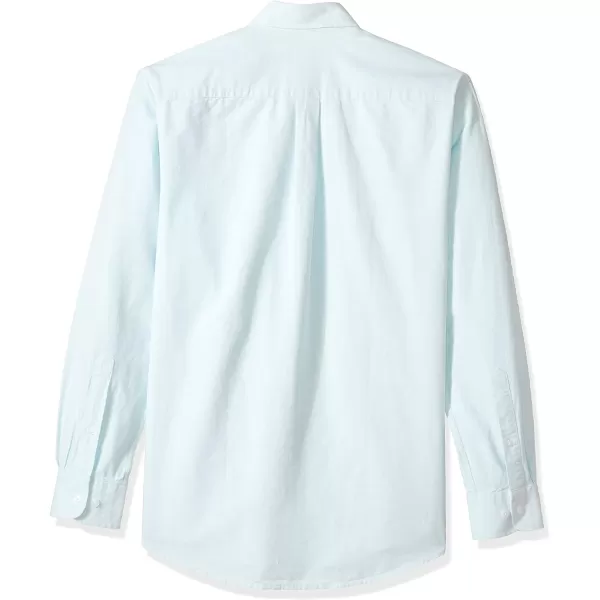 Amazon Essentials Mens RegularFit LongSleeve Pocket Oxford ShirtAqua Blue