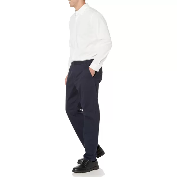 Amazon Essentials Mens RegularFit LongSleeve Stretch Dress ShirtWhite