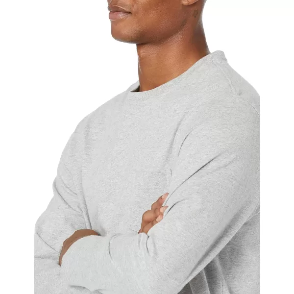 Amazon Essentials Mens RegularFit LongSleeve TShirtLight Grey Heather No Pocket