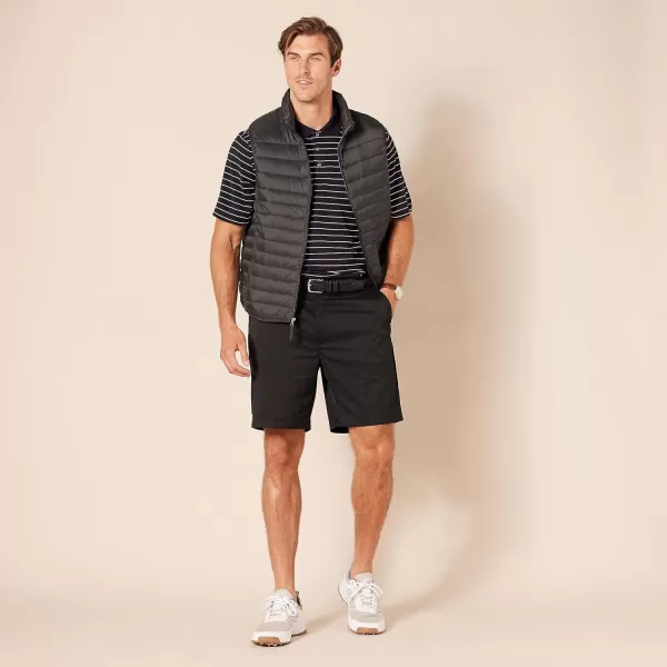 Amazon Essentials Mens RegularFit QuickDry Golf Polo Shirt Available in Big  TallBlack White Pinstripe